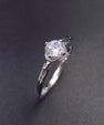 Elegant Solitaire Crystal Ring