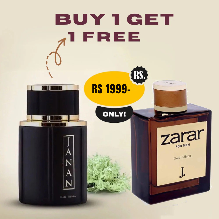 Pack of 2 Perfume ( Janan & Zarar Gold ) Long Lasting Fragrance