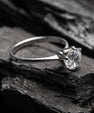 Elegant Solitaire Crystal Ring