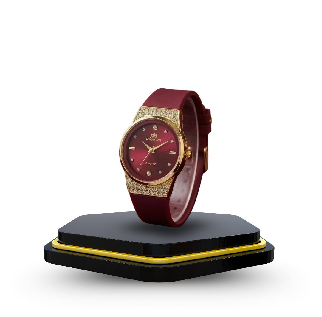 Ladies MoonStone Watch (red)